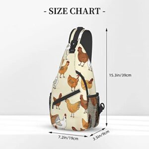 A Brood Of Chickens Crossbody Bag Sling Bag Multipurpose Travel Backpack For Men And Women