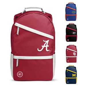 simple modern officially licensed collegiate backpack with laptop sleeve, team color, 20l