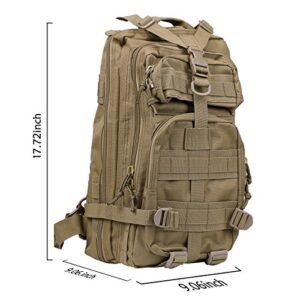 HDE Tactical Military Backpack 20L MOLLE Bug Out Bag Survival Backpacks