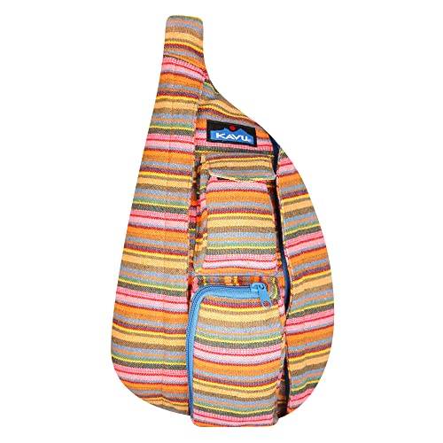 KAVU Mini Interwoven Rope Bag Sling Pack - Aloha Stripe