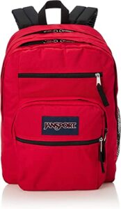 jansport big student backpack (red black, one size)