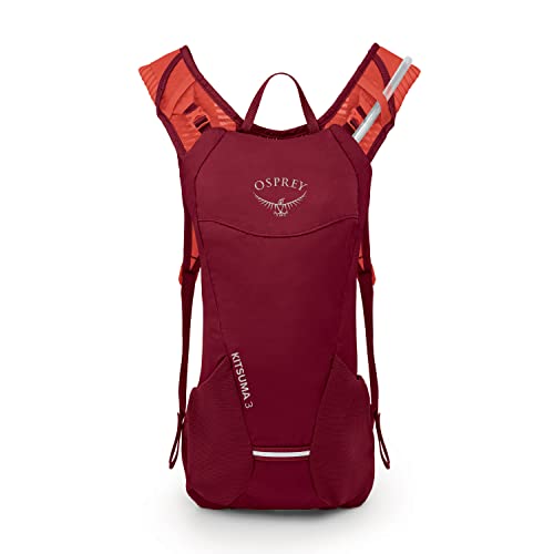 Osprey Kitsuma 3 Women's Bike Hydration Backpack with Hydraulics Reservoir, Claret Red