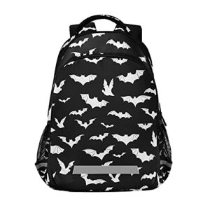 glaphy halloween bats backpacks laptop school book bag lightweight daypack for men women teens kids