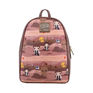 loungefly: star wars – hans solo and chewbacca on tatooine mini backpack, amazon exclusive