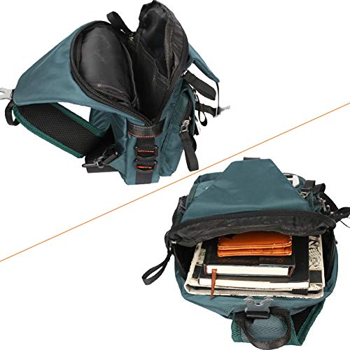 Sling Backpacks, Vanlison Sling Chest Bags Shoulder Crossbody Bags for Men Women Outdoor Travel Walking Dog Running Dark Green