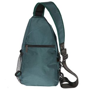 Sling Backpacks, Vanlison Sling Chest Bags Shoulder Crossbody Bags for Men Women Outdoor Travel Walking Dog Running Dark Green