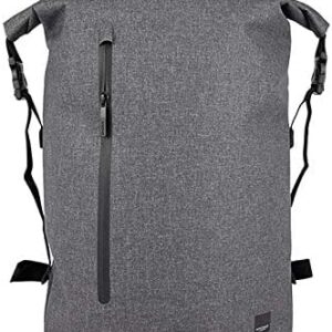 Knomo Cromwell 15 inch Waterproof Laptop Rolltop Backpack Men, Water Resistant Travel Rucksack, Casual Daypack for Outdoors Grey