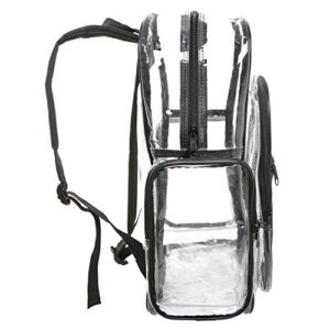 MGgear Clear Backpack Transparent Travel School Security Heavy Duty Bookbag