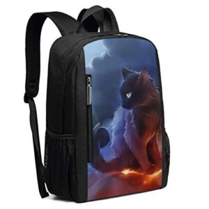 cat warrior school rucksack college bookbag lady travel backpack laptop bag for boys girls