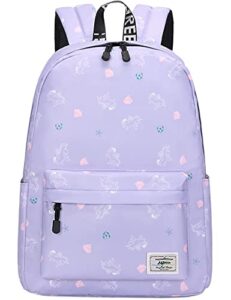 lohol lightweight galaxy backpacks for teen girls & women, water resistance daypack for travel, school (unicorn)