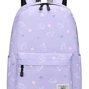 Lohol Lightweight Galaxy Backpacks for Teen Girls & Women, Water Resistance Daypack for Travel, School (Unicorn)