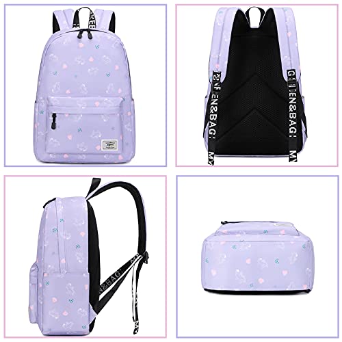 Lohol Lightweight Galaxy Backpacks for Teen Girls & Women, Water Resistance Daypack for Travel, School (Unicorn)