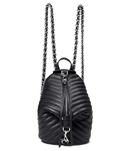 Rebecca Minkoff Small Julian Chevron Quilted Backpack Black One Size