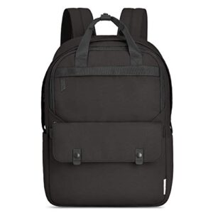 travelon origin-sustainable-anti-theft-large backpack, black, one size