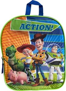 fast forward toy story ”action” 11” mini backpack (blue-green)