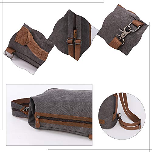 Canvas Sling Bag - Small Crossbody Backpack Shoulder Casual Daypack Rucksack for Men Women