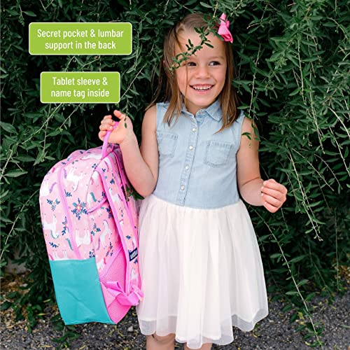 Wildkin Pack-it-All Backpack Bundle with Clip-in Lunch Box (Magical Unicorns)