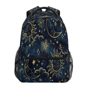 alaza sun moon boho cosmos travel laptop backpack business daypack school bag bookbag fit 15.6 inch laptops for women men girls