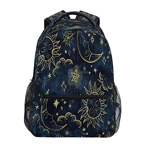 ALAZA Sun Moon Boho Cosmos Travel Laptop Backpack Business Daypack School Bag Bookbag Fit 15.6 Inch Laptops for Women Men Girls