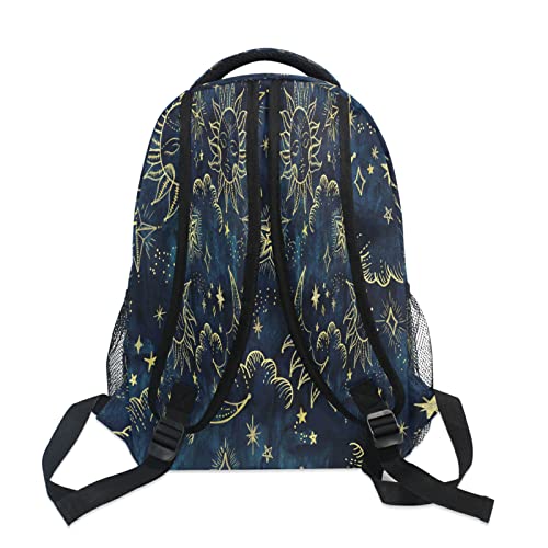 ALAZA Sun Moon Boho Cosmos Travel Laptop Backpack Business Daypack School Bag Bookbag Fit 15.6 Inch Laptops for Women Men Girls