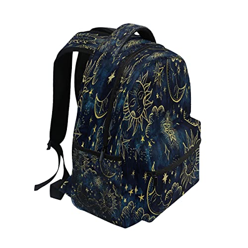 ALAZA Sun Moon Boho Cosmos Travel Laptop Backpack Business Daypack School Bag Bookbag Fit 15.6 Inch Laptops for Women Men Girls