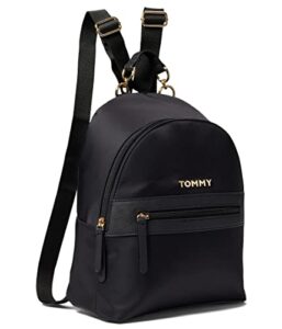 tommy hilfiger kendall ii medium dome backpack-smooth nylon black one size