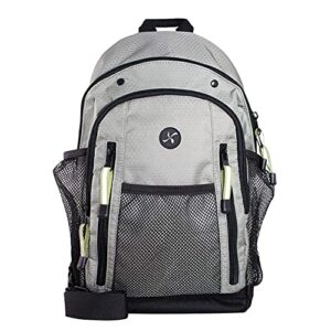 sugar medical – insulated diabetes sling backpack – multi pocket, zip secured backpack w/elastic loops and adjustable straps for diabetic medical supplies (haze grey) …