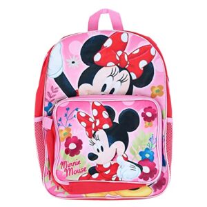 minnie mouse girl’s 16″ backpack w/detachable lunch box