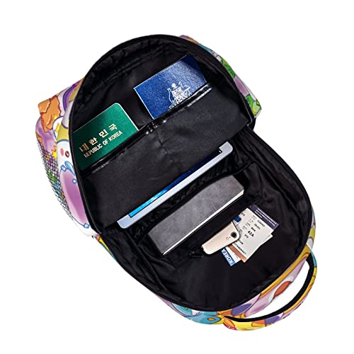 Cartoon Backpack School Backpack Unisex Travel Laptop Durable Multifunctional Shoulders Bag School Bag For Men Women Kids