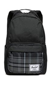 herschel supply co. women’s miller backpack, black/grayscale plaid, one size