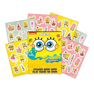 Nick Shop Spongebob Squarepants Mini Backpack and Water Bottle Set-11inch Spongebob Backpack with Spongebob Water Bottle, and More (Spongebob School Supplies Bundle)