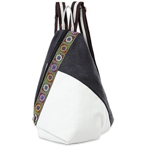 mazexy heavey duty women backpack canvas shoulder bag anti-theft rucksack fashion backpack