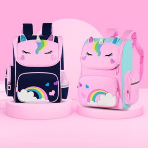 HUIHSVHA Cute Backpack, Cartoon Waterproof School Laptop Book Bag, Casual Large Capacity Daypack for Girls Boys