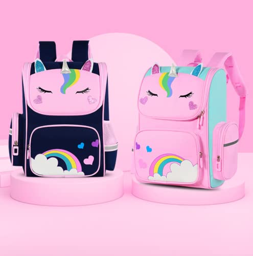 HUIHSVHA Cute Backpack, Cartoon Waterproof School Laptop Book Bag, Casual Large Capacity Daypack for Girls Boys