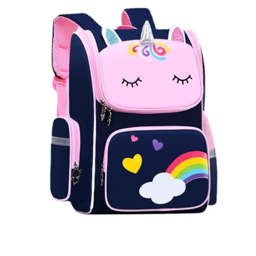 HUIHSVHA Cute Backpack, Cartoon Waterproof School Laptop Book Bag, Casual Large Capacity Daypack for Girls Boys