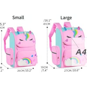 HUIHSVHA Cute Backpack, Cartoon Waterproof School Laptop Book Bag, Casual Large Capacity Daypack for Girls Boys