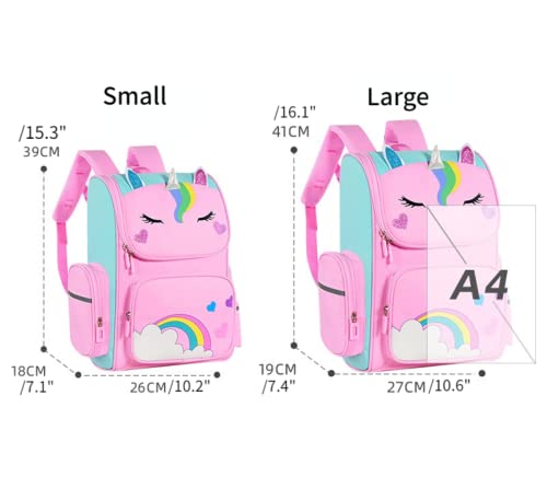 HUIHSVHA Cute Backpack, Cartoon Waterproof School Laptop Book Bag, Casual Large Capacity Daypack for Girls Boys