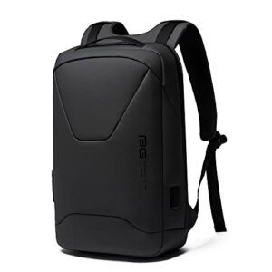 stylish and secure 15.6-inch laptop backpack, a durable 21-liter business companion with anti-theft features, usb charging port and waterproof design, black
