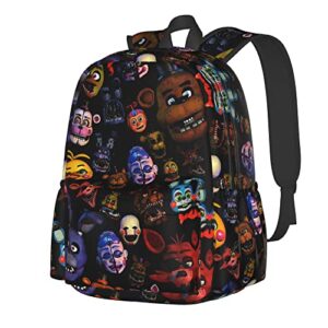 fnaf backpacks horror game midnight bears backpack bookbag bag 3d casual light weight backpack for girls boys teens