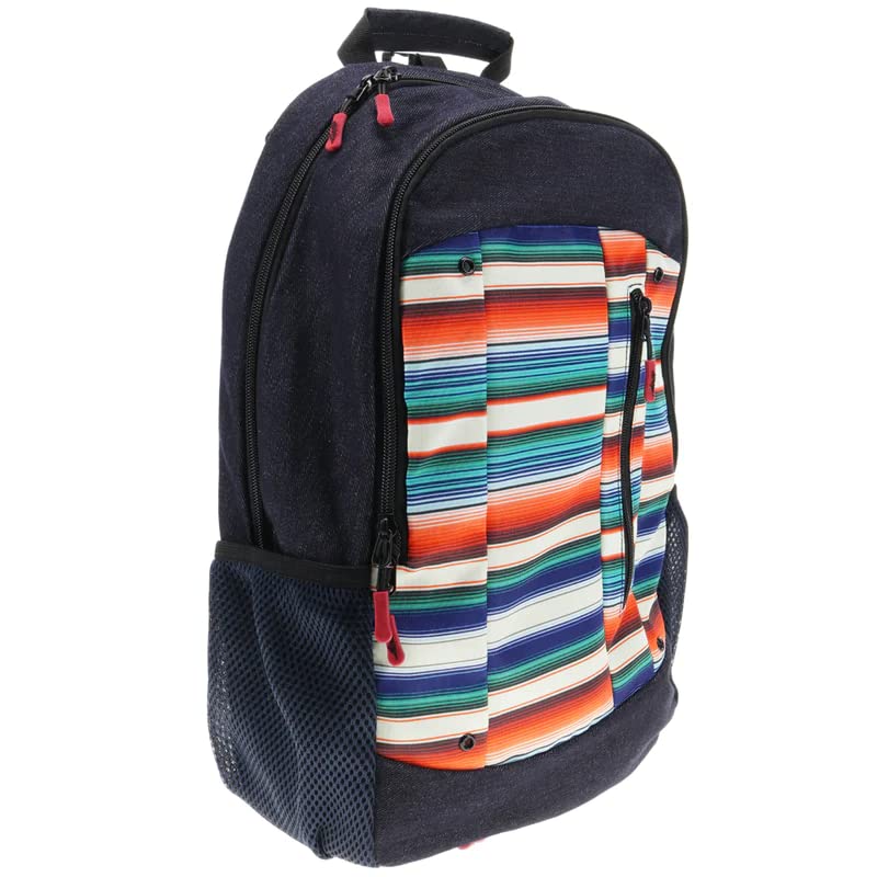 HOOEY Unisex Serape Print Rockstar Backpack Blue One Size