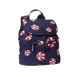 Tory Burch Women's Nylon Printed Flap Backpack