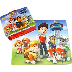 Paw Patrol 10" Mini Toddler Preschool Backpack Lunch Box (Includes Puzzle) with Stickers