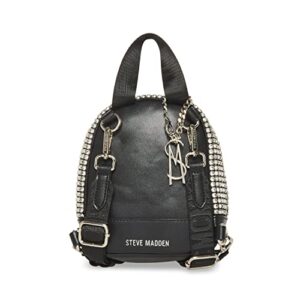 Steve Madden STIFFA Rhinestone Mini Backpack, Black