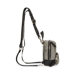 Steve Madden STIFFA Rhinestone Mini Backpack, Black