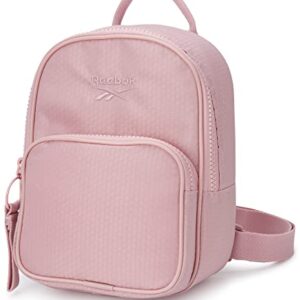 Reebok Women's Backpack - Sydney Lightweight Mini Shoulder Purse - Casual Gym Bag for Kids, Teens, and Adults, Size One Size, Deep Quartz