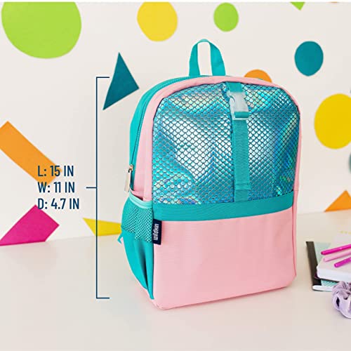 Wildkin Pack-it-All Backpack Bundle with Clip-in Lunch Box (Mermaid Undercover)