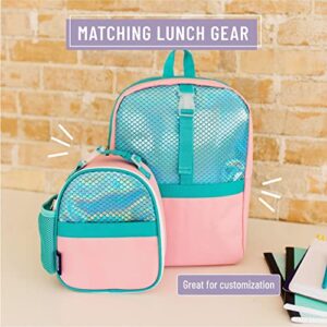 Wildkin Pack-it-All Backpack Bundle with Clip-in Lunch Box (Mermaid Undercover)