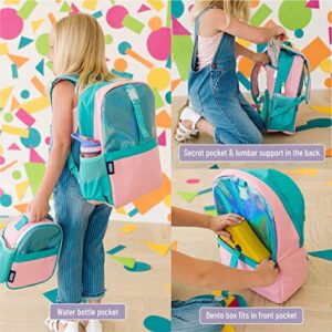 Wildkin Pack-it-All Backpack Bundle with Clip-in Lunch Box (Mermaid Undercover)