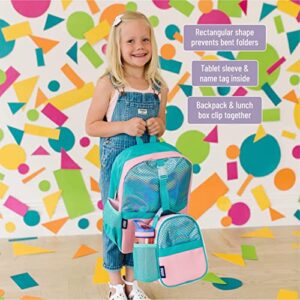 Wildkin Pack-it-All Backpack Bundle with Clip-in Lunch Box (Mermaid Undercover)