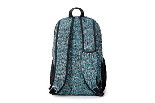 DIME BAGS City Dweller Casual Hemp Backpack with Padded Laptop Compartment and Water Bottle Holder (Glass)